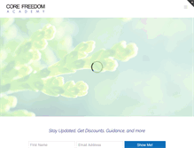 Tablet Screenshot of corefreedom.com